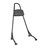 Burly, tall sissy bar with pad. Black Sissy Bars Burly Brand
