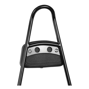 Burly, tall sissy bar with pad. Black Sissy Bars Burly Brand