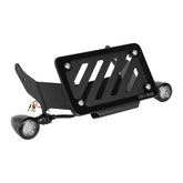 Burly, Turn signal & license plate kit. Black License Plate Brackets Burly Brand