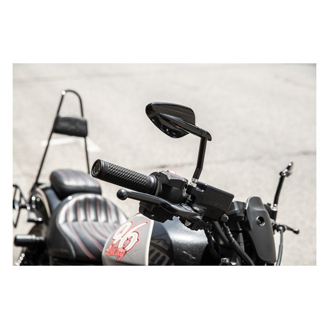 Burly, Hot Rod mirror set. Left & Right. Black Mirrors Burly Brand
