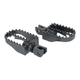 Burly, MX rider foot peg set. Black Footpegs Burly Brand