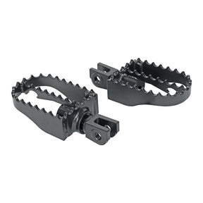 Burly, MX rider foot peg set. Black Footpegs Burly Brand