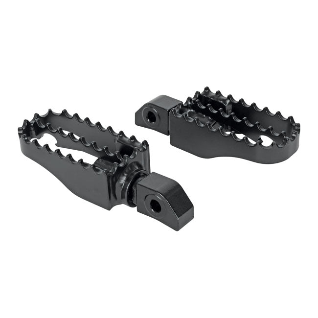 Burly, MX passenger foot peg set. Black Footpegs Burly Brand