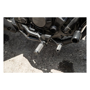 Burly, Slash Cut rider foot peg set. Black Footpegs Burly Brand