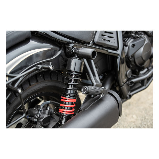 Burly, Slash cut passenger foot peg set. Black Footpegs Burly Brand