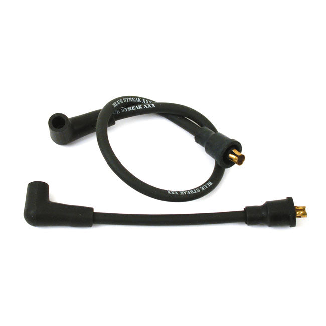 Blue Streak, XXX spark plug wire set. Black, white print Spark Plug Wires Standard