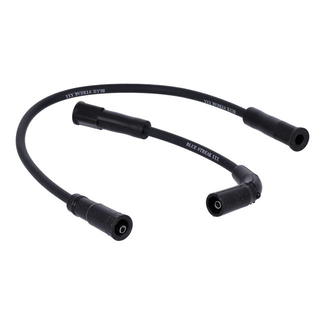 Blue Streak, XXX spark plug wire set. Black, white print Spark Plug Wires Standard