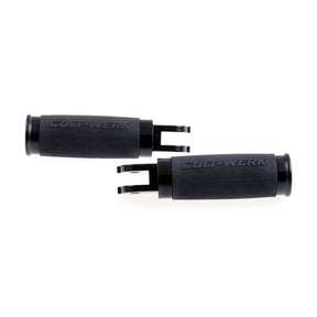 Cult-Werk, ''Racing'' rider foot peg set. Gloss black Footpegs Cult Werk