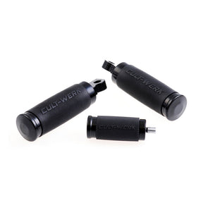 Cult-Werk, ''Racing'' rider foot & shift peg set. Gloss black Footpegs Cult Werk