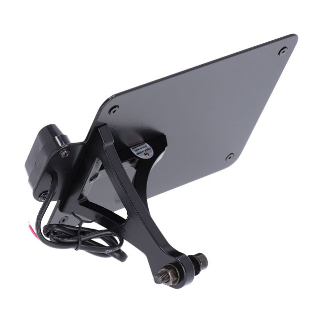 Cult-Werk, side mount license plate bracket, black. NL License Plate Brackets Cult Werk