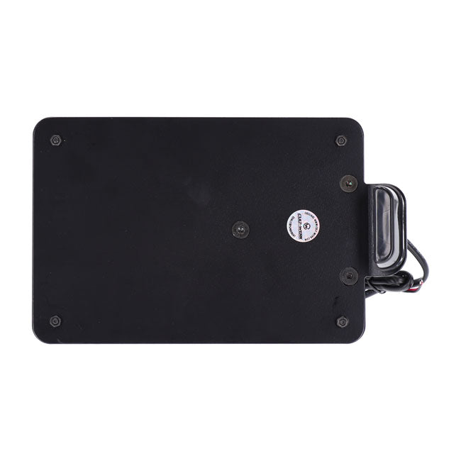 Cult-Werk, side mount license plate bracket, black. NL License Plate Brackets Cult Werk