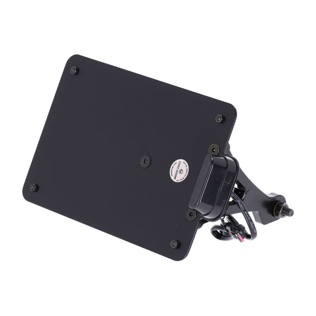 Cult-Werk, side mount license plate bracket, black. NL License Plate Brackets Cult Werk