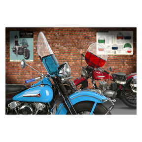 Nc, ''Vintage'' Reproduction Beaded Windshield. Red Lower Windshield National Cycle