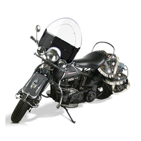 Nc, ''Vintage'' Reproduction Beaded Windshield. Black Lower Windshield National Cycle
