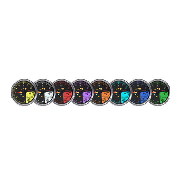 HD-05 5” Multifunction Meter, Chrome - 04-13 Touring & 04-10 Softail & 04-11 Dyna Speedometers Koso North America