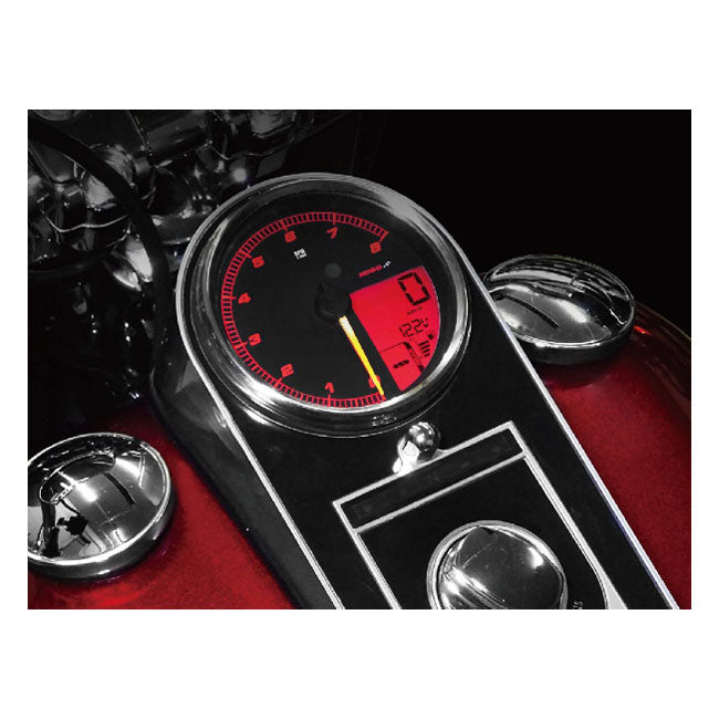 HD-05 5” Multifunction Meter, Chrome - 04-13 Touring & 04-10 Softail & 04-11 Dyna Speedometers Koso North America