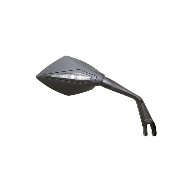 KOSO, Blade style mirror. With turn signal & position light Mirrors With Turnsignals Koso North America
