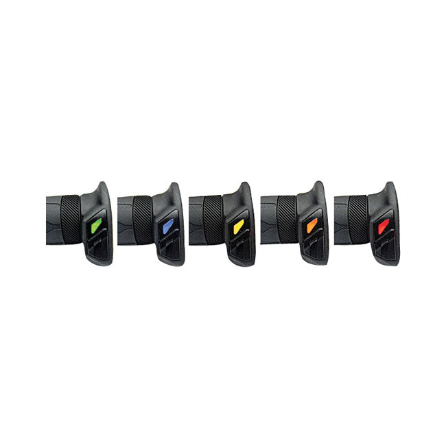 KOSO, HG13 heated grips. 130mm grip length. Black Grips Heaters Koso North America