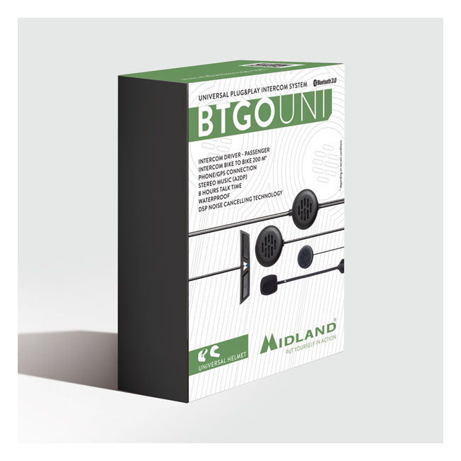 Midland BT Go Uni Intercom bluetooth plug&play universal Communication Systems Midland