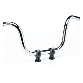 1" Slimline Risers , Black Risers Biltwell