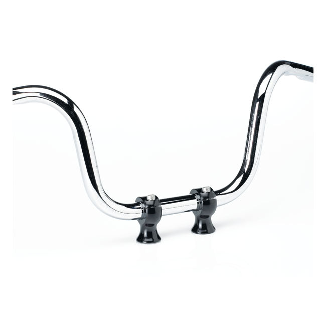 1" Slimline Risers , Black Risers Biltwell