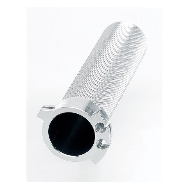 Biltwell Throttle Tube Whiskey Raw Silv Throttle Sleeve Biltwell