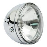 Skyline, 5 3/4" H4 Headlamp. Side Mount. Chrome Headlamps Mcs