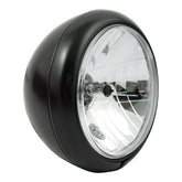 7" Gladiator Fl Style H4 Headlamp. Black Headlamps Mcs