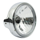 Ltd Style 7" H4 Headlamp. Side Mount. Clear Lens. Chrome Headlamps Mcs