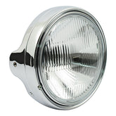 Ltd Style 7" H4 Headlamp. Side Mount. Chrome Headlamps Mcs