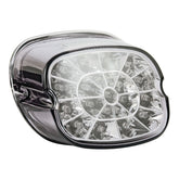 Laydown ''Shark Tooth'' Spider Led Taillight. Light Smoke Lens Taillights Mcs