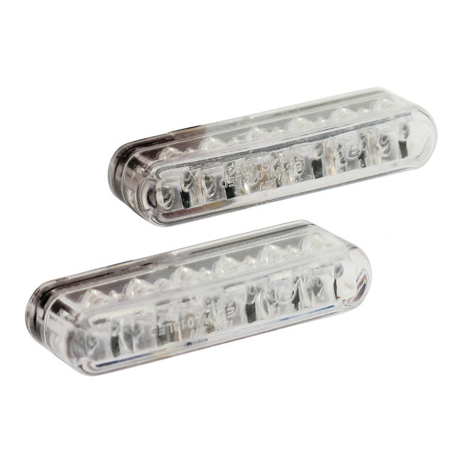 Shorty Led Turn Signals. Clear Lens Turn Signals Mcs