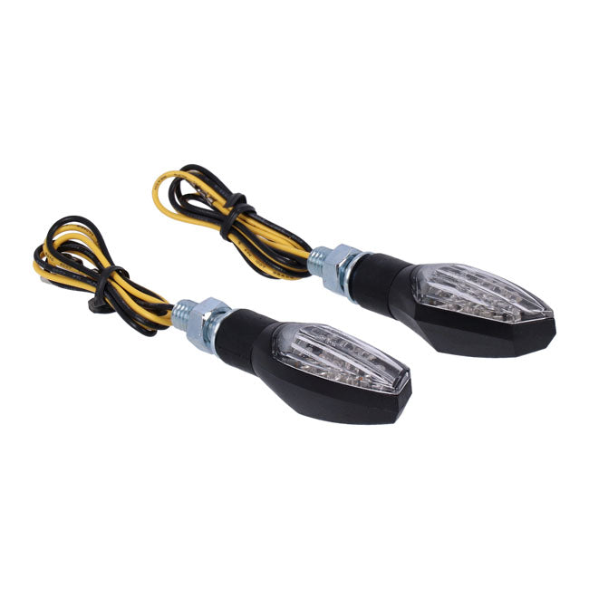Nova, Led Turn Signal Set. Black Turn Signals Mcs