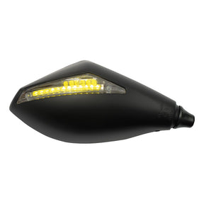Wrapp Led Turn Signal Mirror Set. Black Mcs