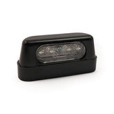 License Plate Light Stockk 4 Led, Black. Ece Appr. License Plate Lights Mcs