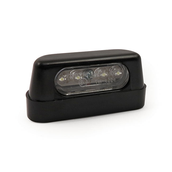 License Plate Light Stockk 4 Led, Black. Ece Appr. License Plate Lights Mcs