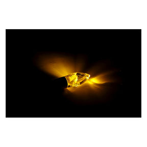 Crystal, Led Turn Signal Set. Silver Stem Turn Signals Mcs