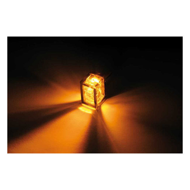 Cube V Mini Turn Signals 2 Le Ds. Smoke Lens Turn Signals Mcs