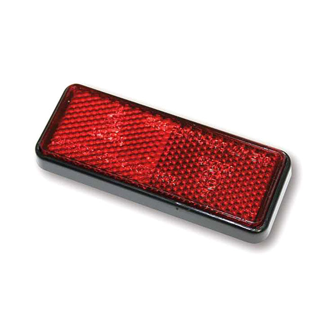 Universal B Seen Reflector. Rectangular. 91.5x36mm. Red Reflectors Mcs