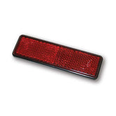 Universal B Seen Reflector. Rectangular. 94x28mm. Red Reflectors Mcs