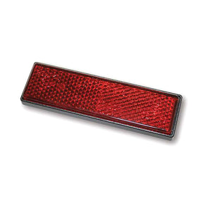 Universal B Seen Reflector. Rectangular. 94x28mm. Red Reflectors Mcs