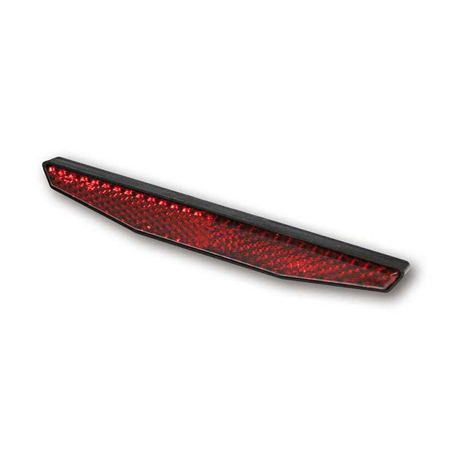 Universal B Seen Reflector. Rectangular. 122x15mm. Red Reflectors Mcs