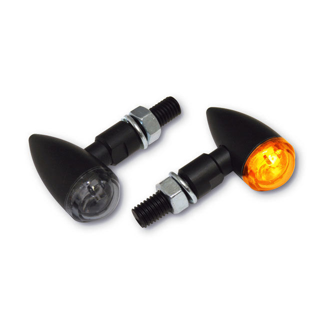 Pb2 Led Turn Signals Black, Smoke Lens Turn Signals Mcs