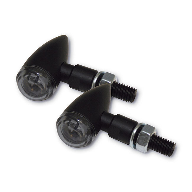 Pb2 Led Turn Signals Black, Smoke Lens Turn Signals Mcs
