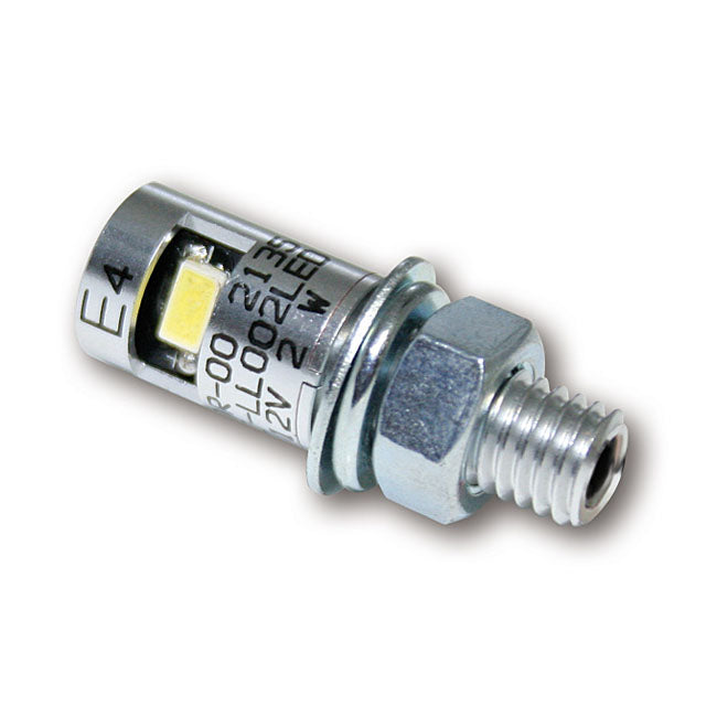 Burdett, Led License Plate Mount Bolt. Chrome License Plate Lights Mcs
