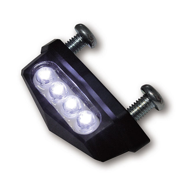 Led License Plate Light Quadro, Black. Ece Appr. License Plate Lights Mcs