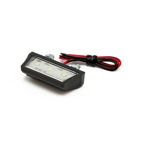 Led License Plate Light Stratton, Black. Ece Appr. License Plate Lights Mcs