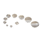 Gw Push In Plugs 1/4", Chrome Push-In Plugs Gardner Westcott