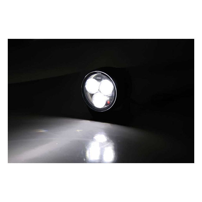 Satellite Led High Beam 2" Spotlamp. Black Spotlamps Mcs