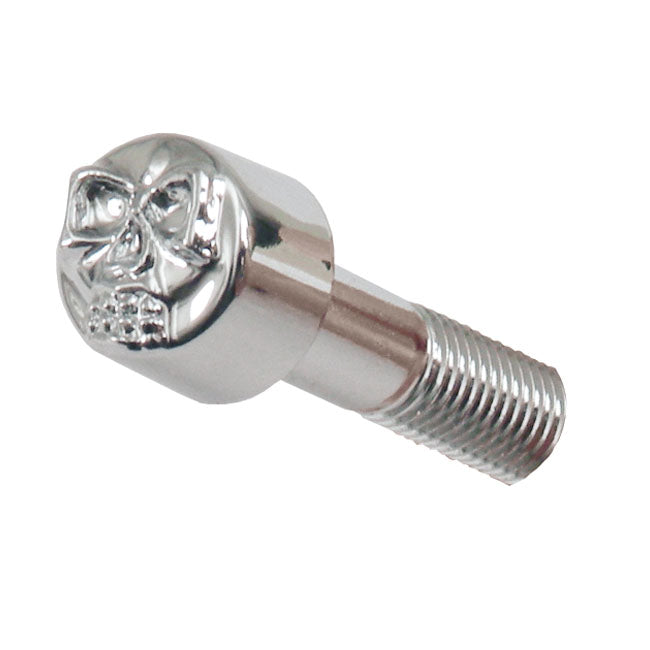 Chrome Head Bolt Cover With Skull Mcs Default Title